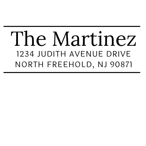 Design #25 Address Stamp