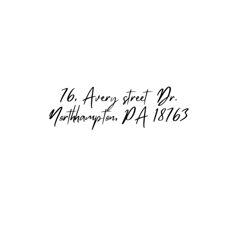 Design #4 Address Stamp