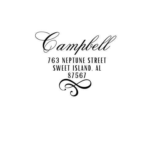 Design #7 Address Stamp