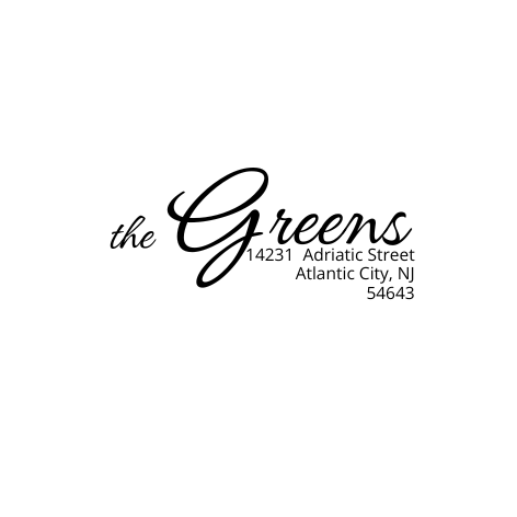 Design #10 Address Stamp