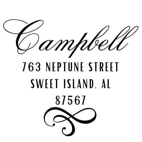 Design #7 Address Stamp