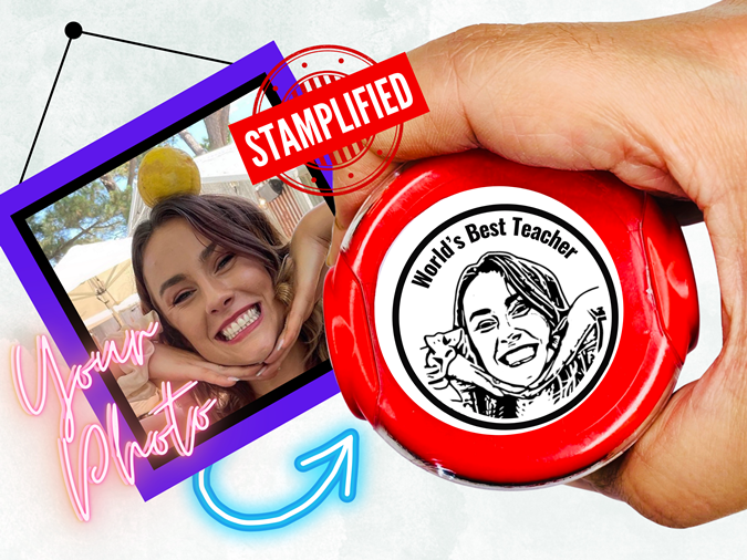 Teacher Face Stamp