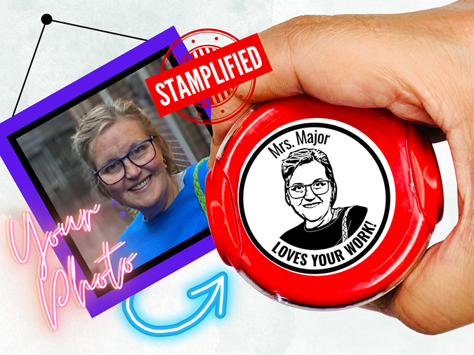 Teacher Face Stamp