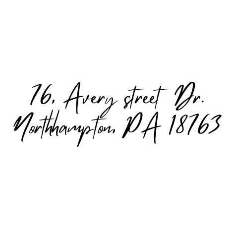 Design #4 Address Stamp