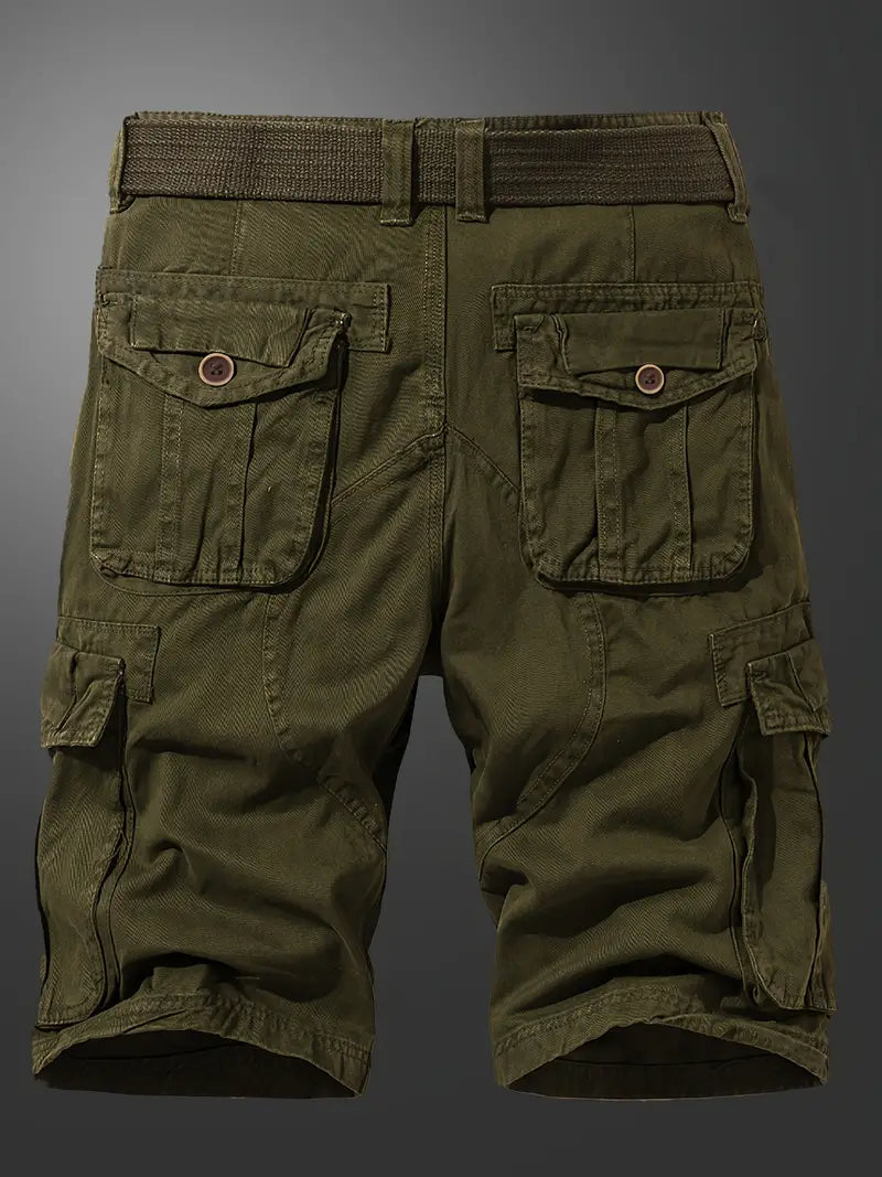 Solid Cargo Men's Shorts