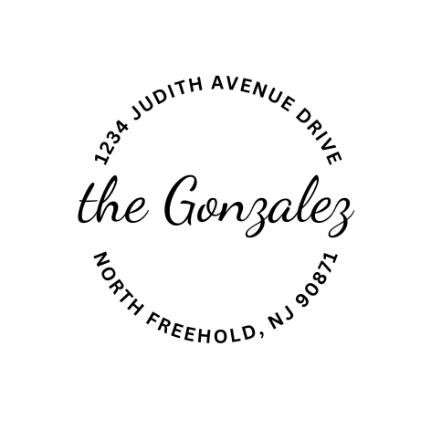 Design #26  Address Stamp