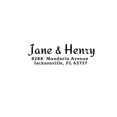Wedding Address Stamp #12