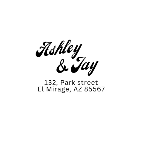 Wedding Address Stamp #1