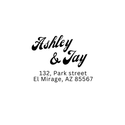 Wedding Address Stamp #1