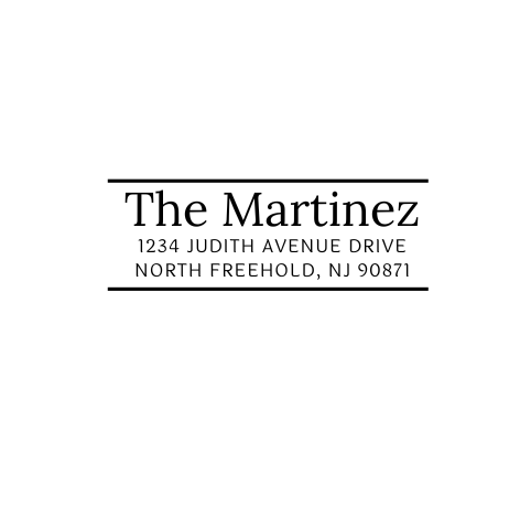 Design #25 Address Stamp