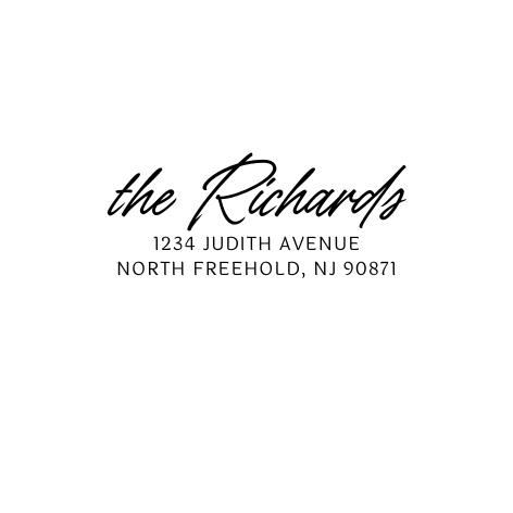 Design #24 Address Stamp