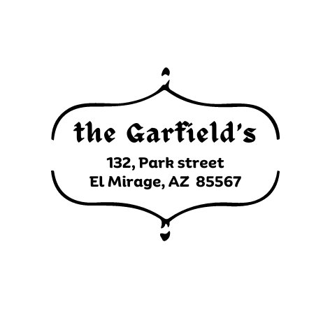 Design #3 Address Stamp