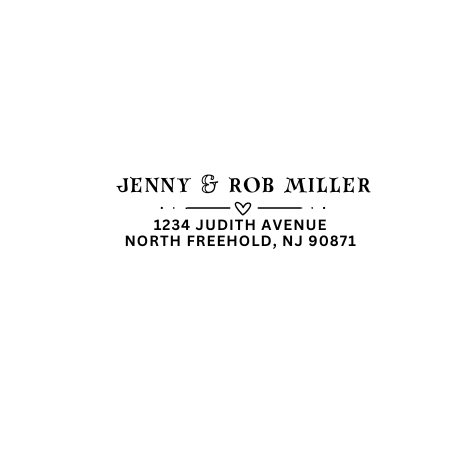 Design #17 Address Stamp