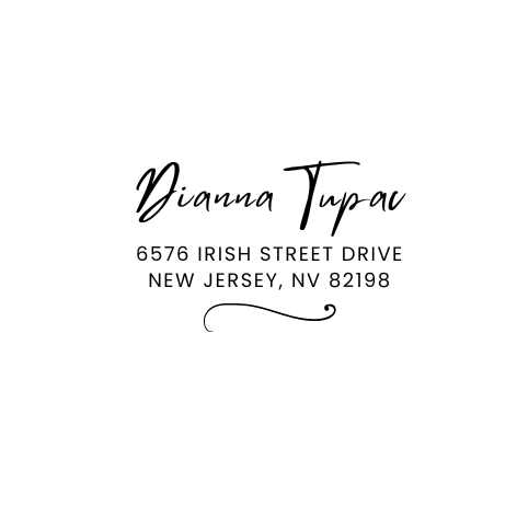 Design #5 Address Stamp