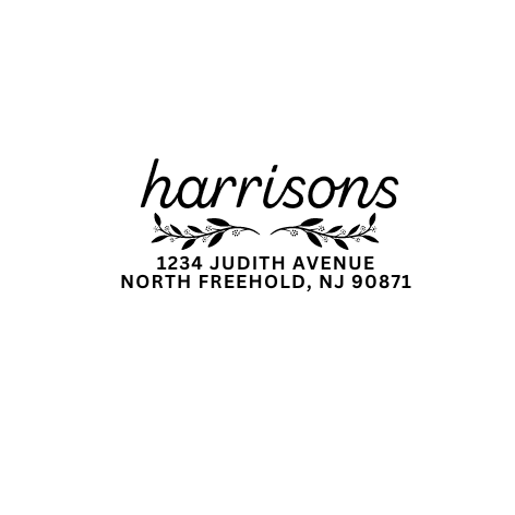 Design #20 Address Stamp