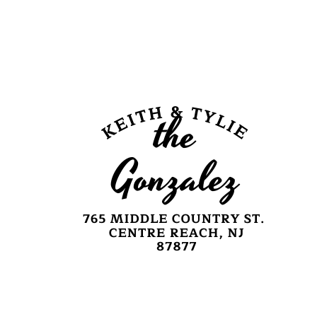 Design #12 Address Stamp