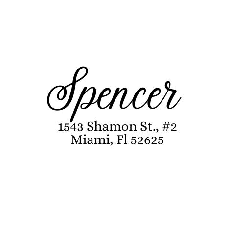 Design #13 Address Stamp