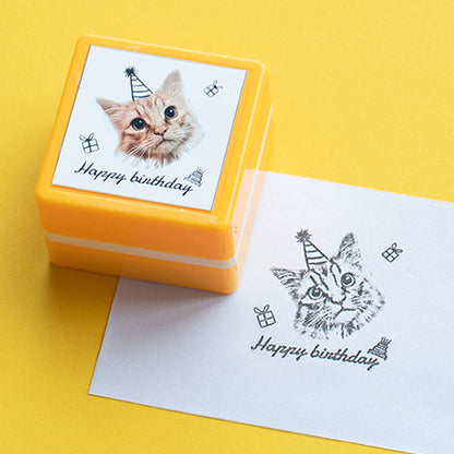 Custom Cat Portrait Stamp