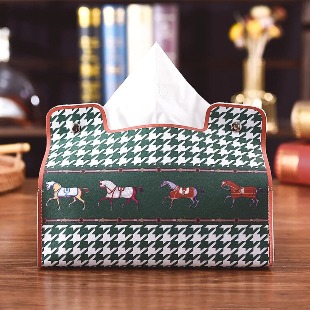 Boujee Leather Tissue Box