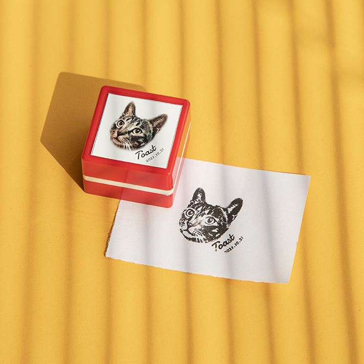 Custom Cat Portrait Stamp