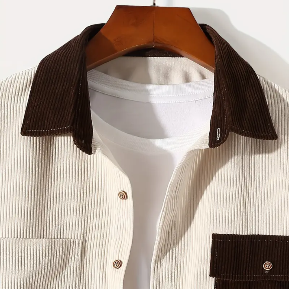 Long Sleeve Men's Corduroy Shirt