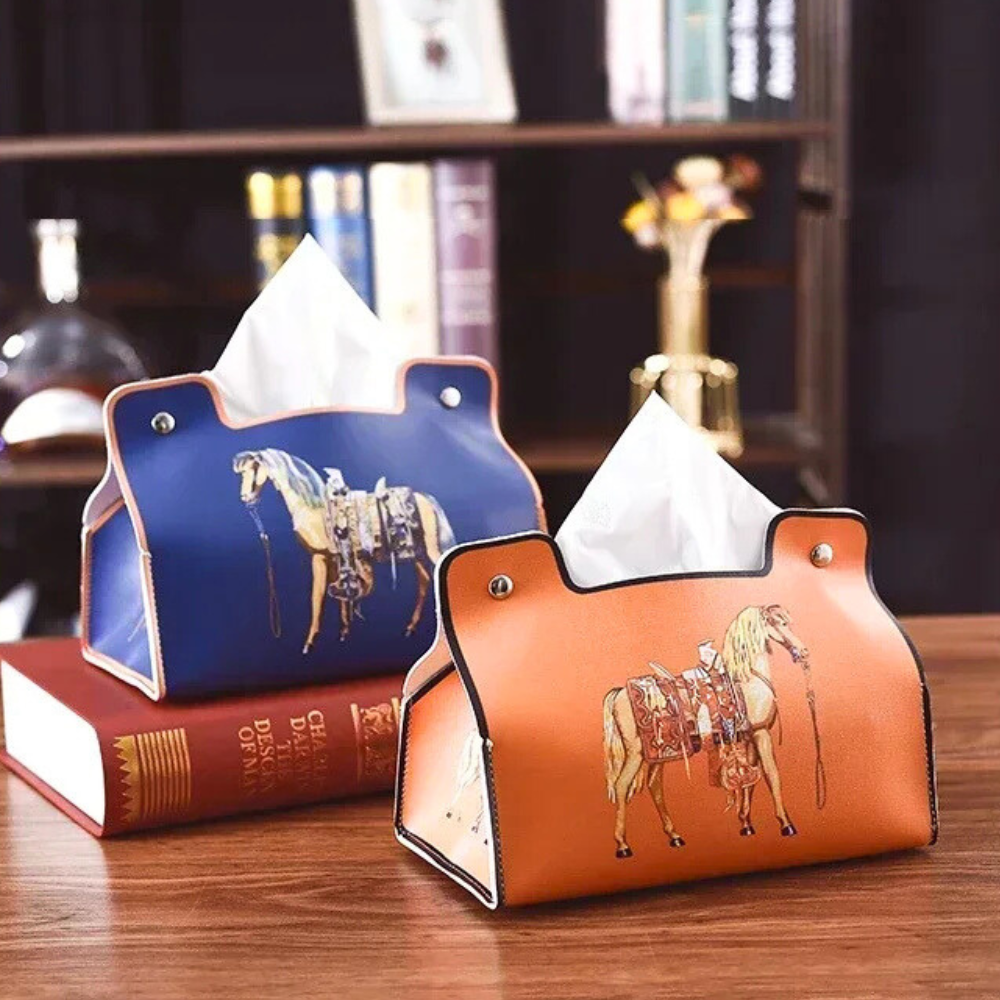 Boujee Leather Tissue Box