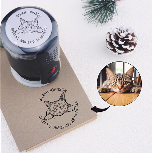 Custom Face Address Stamp From Photo
