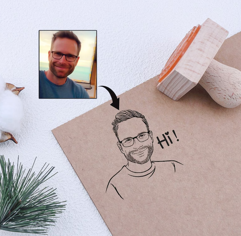 Custom Portrait Stamp
