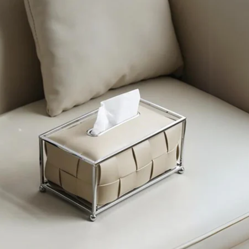 Leather Luxe Tissue Box