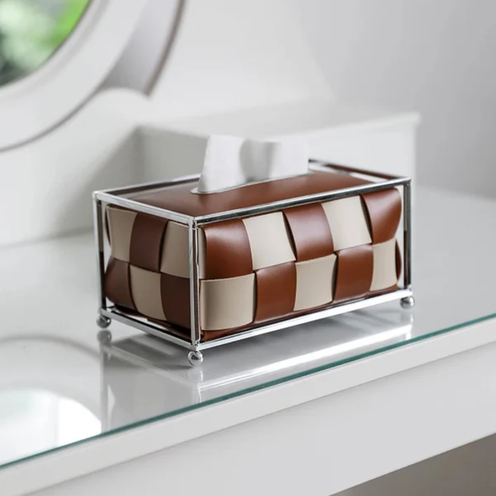 Leather Luxe Tissue Box