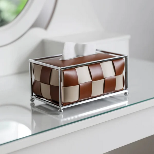 Leather Luxe Tissue Box