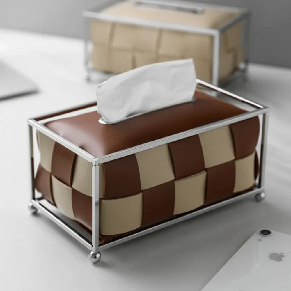 Leather Luxe Tissue Box