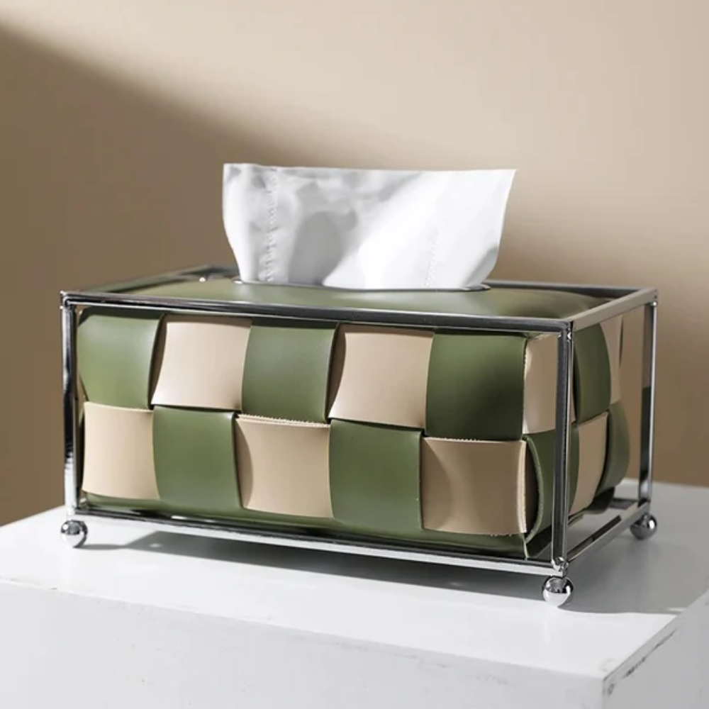 Leather Luxe Tissue Box